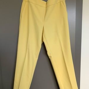Julie fit yellow straight leg ankle pants